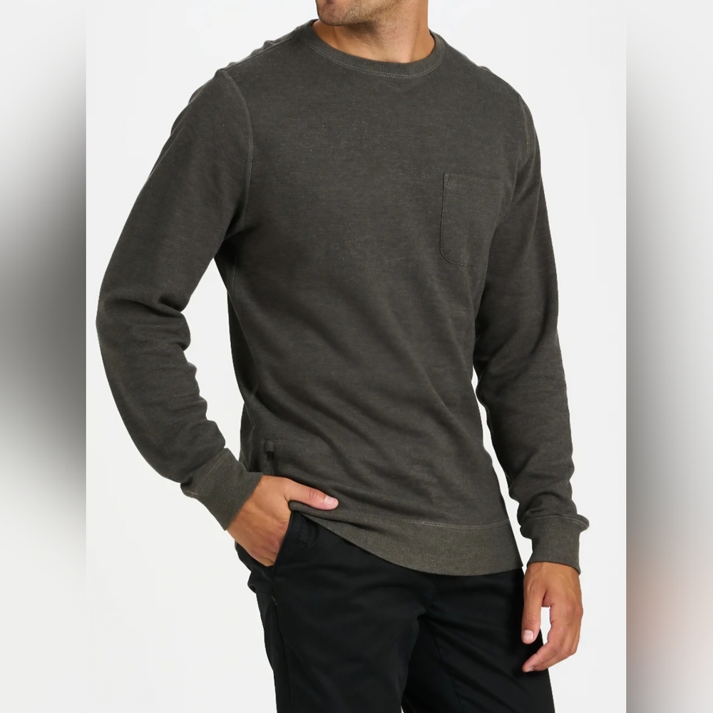 Vuori Jeffrey Crewneck Sweater- In Oregano Heather